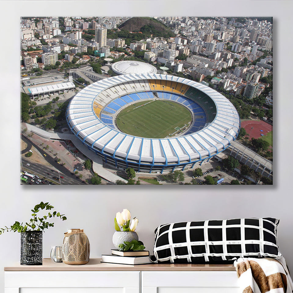 Maracana Stadium Canvas Prints Rio De Janeiro Wall Art,Sport Stadium Art Prints, Fan Gift, Wall Decor