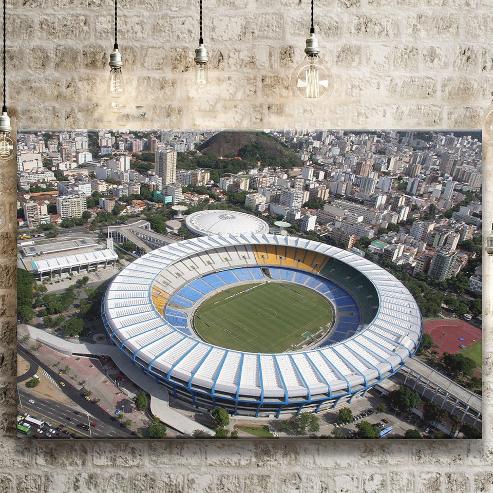 Maracana Stadium Canvas Prints Rio De Janeiro Wall Art,Sport Stadium Art Prints, Fan Gift, Wall Decor