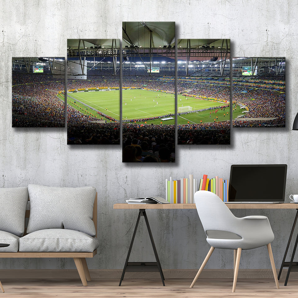 Maracana Stadium Canvas Prints Rio De Janeiro,Multi Panels,Sport Stadium Art Prints, Fan Gift
