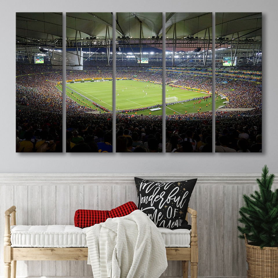 Maracana Stadium Canvas Prints Rio De Janeiro,Multi Panels B,Sport Stadium Art Prints, Fan Gift