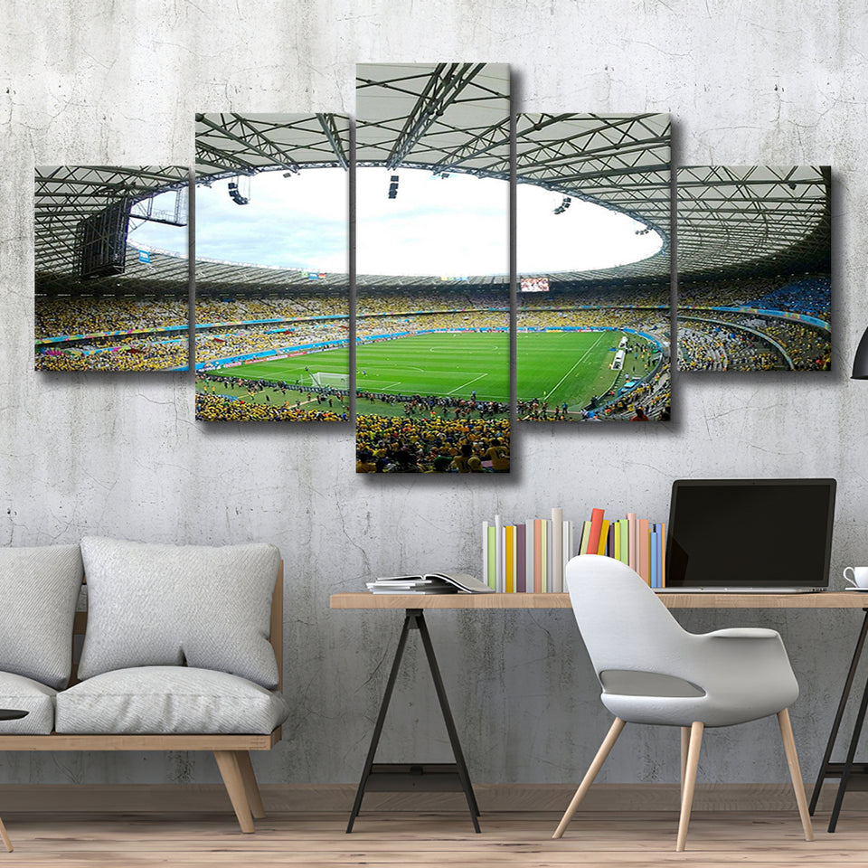 Maracana Wall Art Rio De Janeiro Stadium Canvas Prints Football,Multi Panels,Sport Stadium Art Prints, Fan Gift