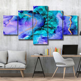 Marble Canvas Art 5 Piece Canvas Prints Wall Art Decor, Multi Panels, Mixed Canvas