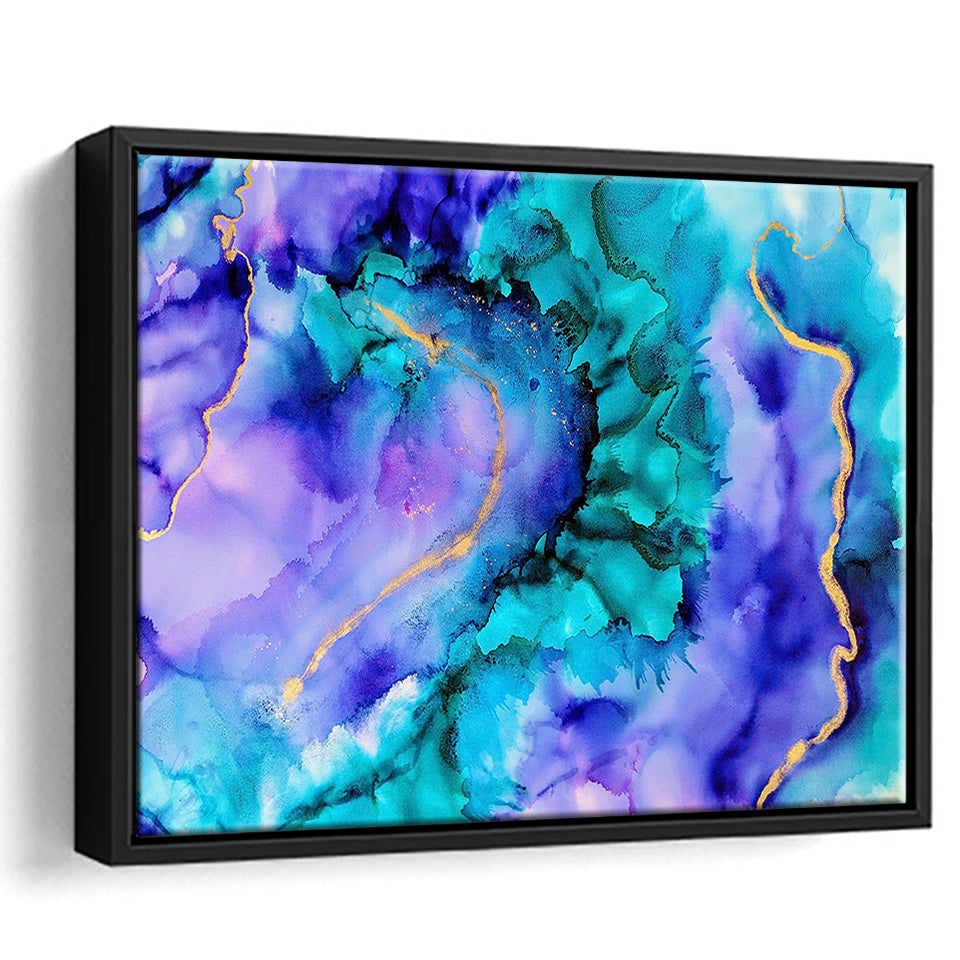 Marble Canvas Art Framed Canvas Prints Wall Art Decor, Framed Picture, Floating Frame