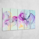 Marble Color Wall Art 5 Piece B Canvas Prints Wall Art, Multi Panels,Large Canvas