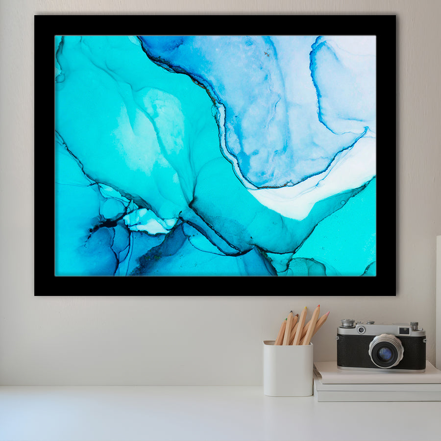 Marble Effect Framed Art Prints Wall Art Decor, Framed Picture, Home Decor