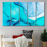 Marble Effect 5 Piece B Canvas Prints Wall Art, Multi Panels,Large Canvas