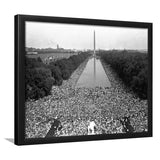 March On Washington Black And White Print, Civil Rights Movement Framed Art Prints, Wall Art,Home Decor,Framed Picture