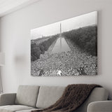 March On Washington Black And White Print, Civil Rights Movement Canvas Prints Wall Art Home Decor
