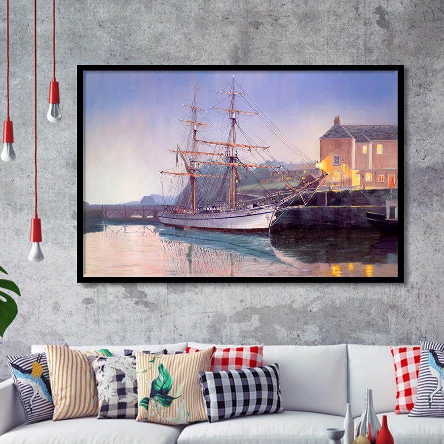 Maria Asumpta At The Pier House Framed Art Prints Wall Decor - Painting Art, Framed Picture, Home Decor, For Sale