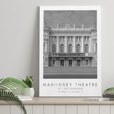 Mariinsky Theater St Petersburg Theatre Lovers Black And White Art Canvas Prints Wall Art Home Decor