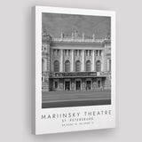 Mariinsky Theater St Petersburg Theatre Lovers Black And White Art Canvas Prints Wall Art Home Decor