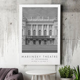 Mariinsky Theater St Petersburg Theatre Lovers Black And White Art Canvas Prints Wall Art Home Decor