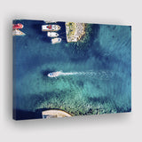 Marine In Croatia Aerial Canvas Prints Wall Art Decor - Painting Canvas,Home Decor, Ready to Hang