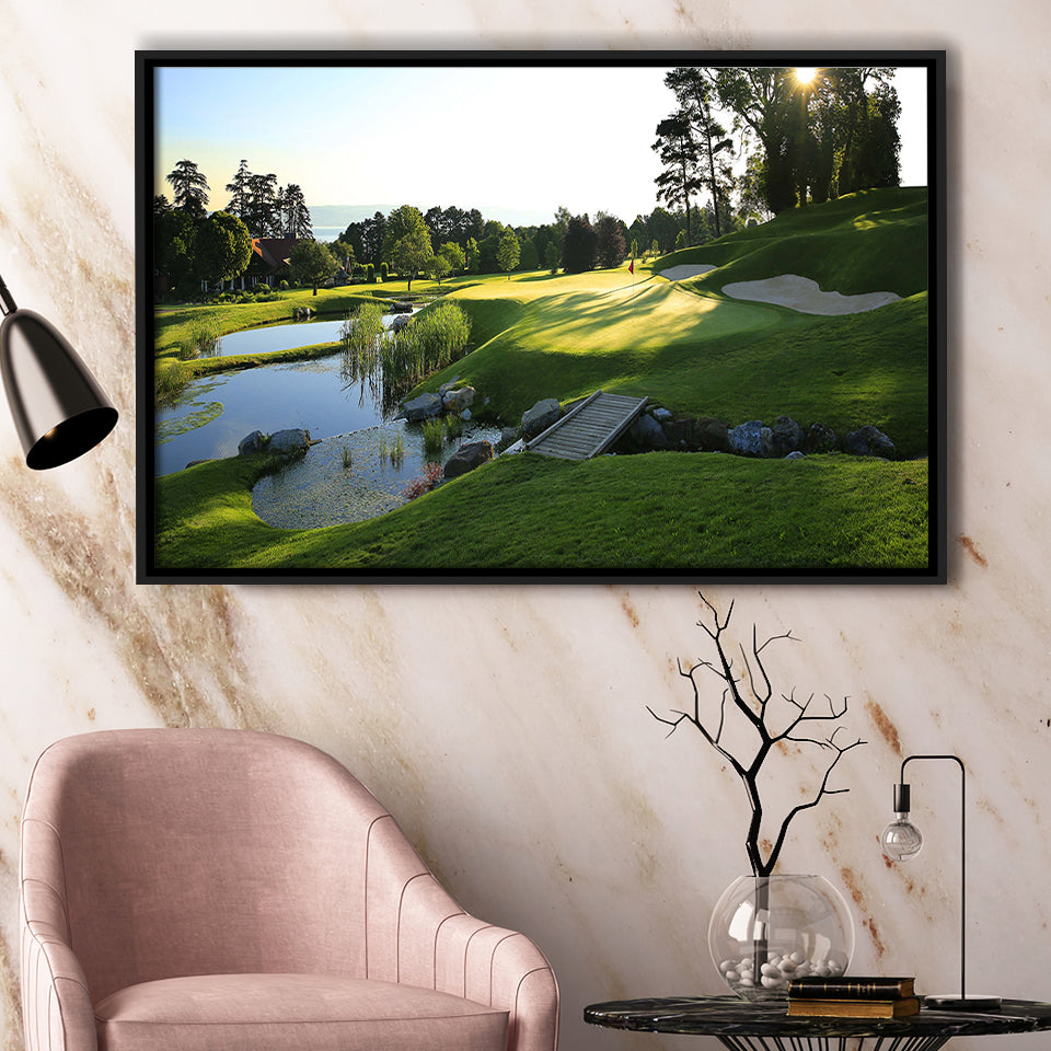 Marine Text Strand Albatros Golf Solutions Zwei Grad Opiate Blase, Framed Canvas Prints Wall Art Decor, Floating Frame