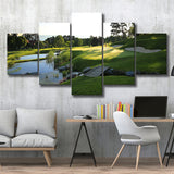 Marine Text Strand Albatros Golf Solutions Zwei Grad Opiate Blase, Golf Art Print, 5 Panels Canvas Prints Wall Art Decor