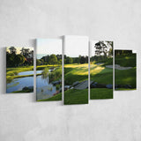 Marine Text Strand Albatros Golf Solutions Zwei Grad Opiate Blase, Golf Art Print, 5 Panels Canvas Prints Wall Art Decor