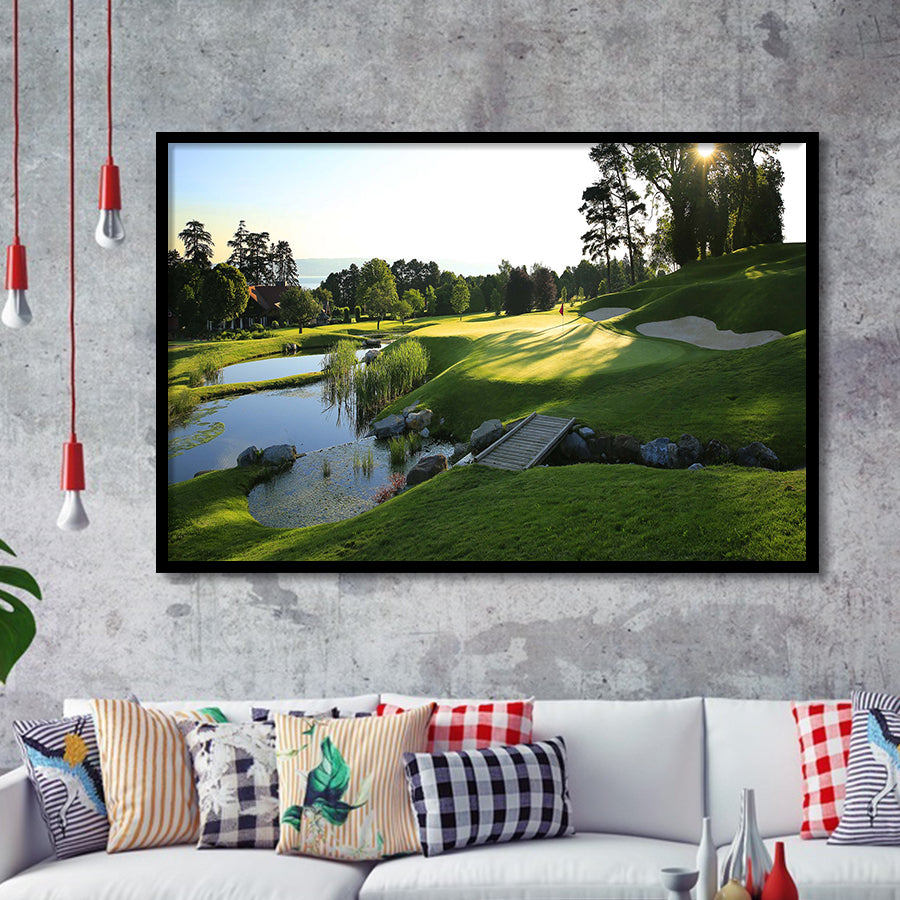 Marine Text Strand Albatros Golf Solutions Zwei Grad Opiate Blase, Golf Sport Print, Golf Lover, Framed Art Prints Home Decor