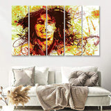 Marley Abstract 5 Piece Canvas Prints Wall Art - Painting Prints, Wall Decor,Multi Panels