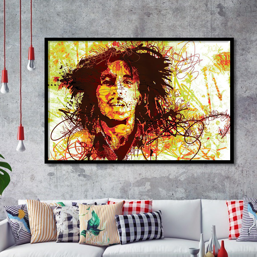 Marley Abstract Framed Art Prints Wall Decor - Painting Prints, Framed Picture