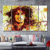 Marley Abstract 5 Piece Canvas Prints Wall Art - Painting Prints, Wall Decor,Multi Panels