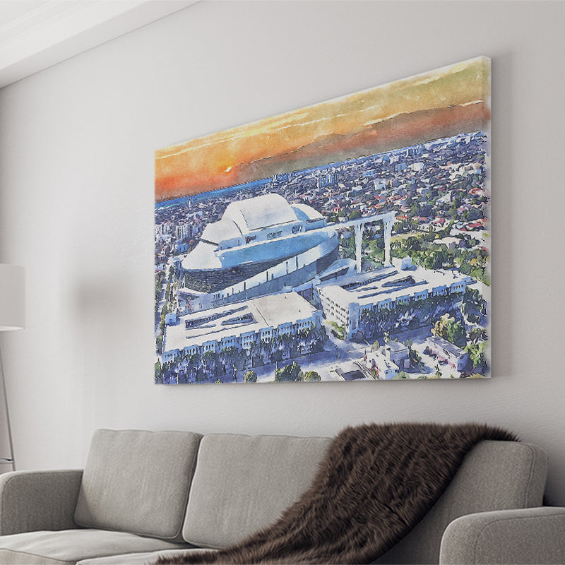 Marlins Baseball Stadium LoanDepot Park Watercolor, Sport Art Prints Fan Gift, Canvas Prints Wall Art Decor