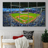 Marlins Park, Stadium Canvas, Sport Art, Gift for him, Multi Panels B, Canvas Prints Wall Art Decor
