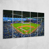 Marlins Park, Stadium Canvas, Sport Art, Gift for him, Multi Panels B, Canvas Prints Wall Art Decor