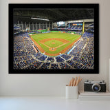 Marlins Park Stadium, Stadium Canvas, Sport Art, Gift for him, Framed Art Prints Wall Art Decor, Framed Picture
