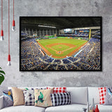 Marlins Park Stadium, Stadium Canvas, Sport Art, Gift for him, Framed Art Prints Wall Art Decor, Framed Picture