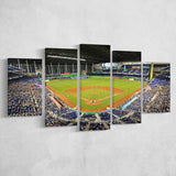 Marlins Park Stadium, Stadium Canvas, Sport Art, Large Canvas, Multi Panels, Canvas Prints Wall Art Decor