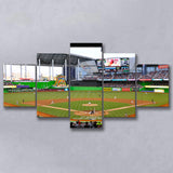 Marlins Park in Miami, Stadium Canvas, Sport Art, Large Canvas, Multi Panels, Canvas Prints Wall Art Decor
