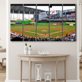 Marlins Park in Miami, Stadium Canvas, Sport Art, Gift for him, Multi Panels B, Canvas Prints Wall Art Decor