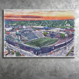 Marshall Thundering Herd Joan C Edwards Stadium Watercolor, Sport Art Prints Fan Gift, Canvas Prints Wall Art Decor