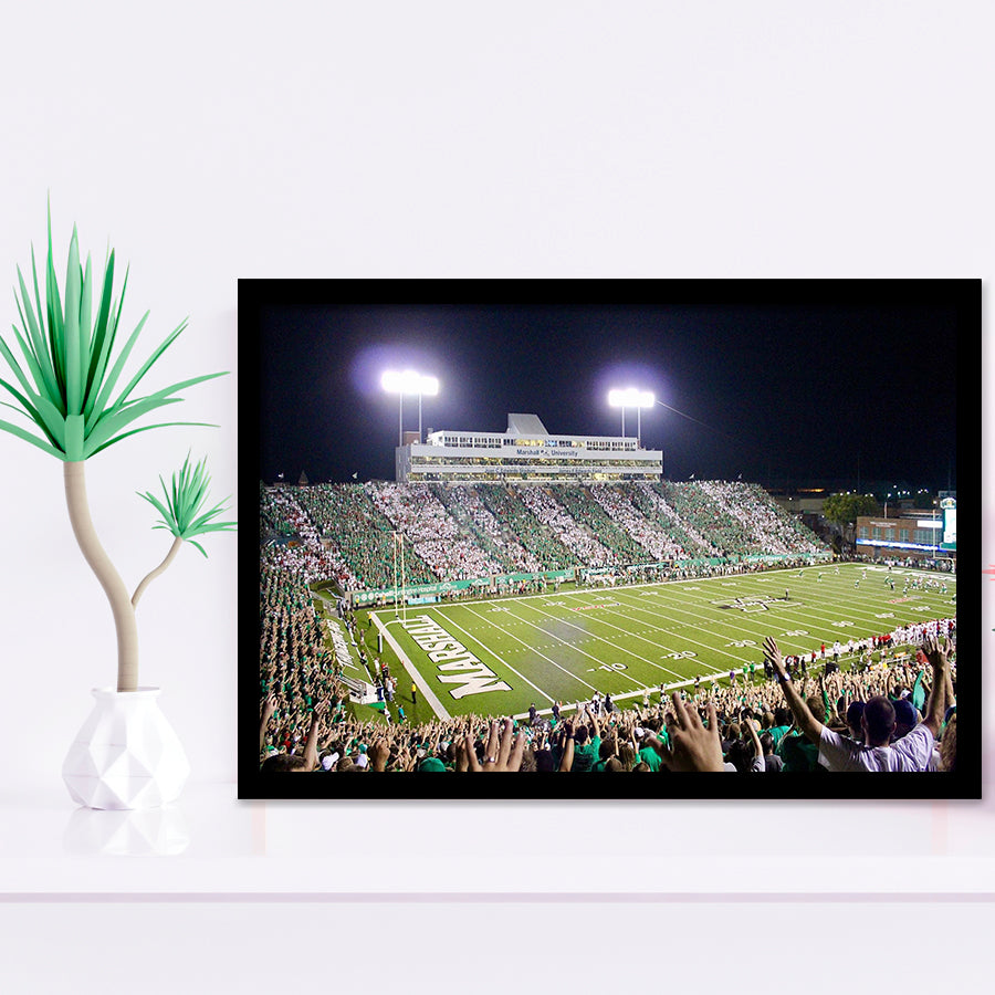 Marshall University Wall Art Joan C Edwards Stadium,Sport Stadium Art Prints, Fan Gift, Wall Decor