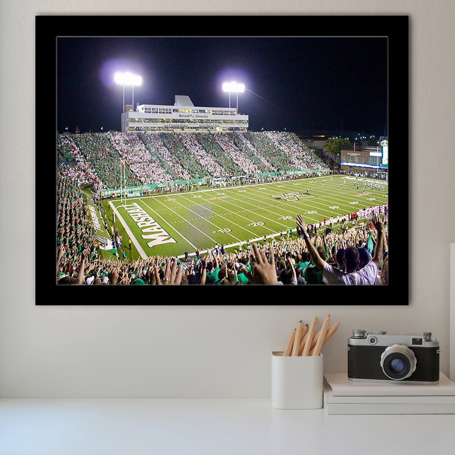 Marshall University Wall Art Joan C Edwards Stadium,Sport Stadium Art Prints, Fan Gift, Wall Decor
