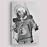 Martian Man Black And White Print, Man From Planet X Canvas Prints Wall Art Home Decor
