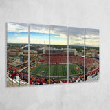 Maryland Terrapins Stadium Canvas Prints Maryland Stadium Wall Art American,Multi Panels B,Sport Stadium Art Prints, Fan Gift