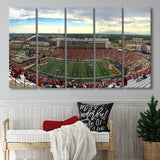 Maryland Terrapins Stadium Canvas Prints Maryland Stadium Wall Art American,Multi Panels B,Sport Stadium Art Prints, Fan Gift