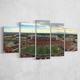 Maryland Terrapins Stadium Canvas Prints Maryland Stadium Wall Art American,Multi Panels,Sport Stadium Art Prints, Fan Gift