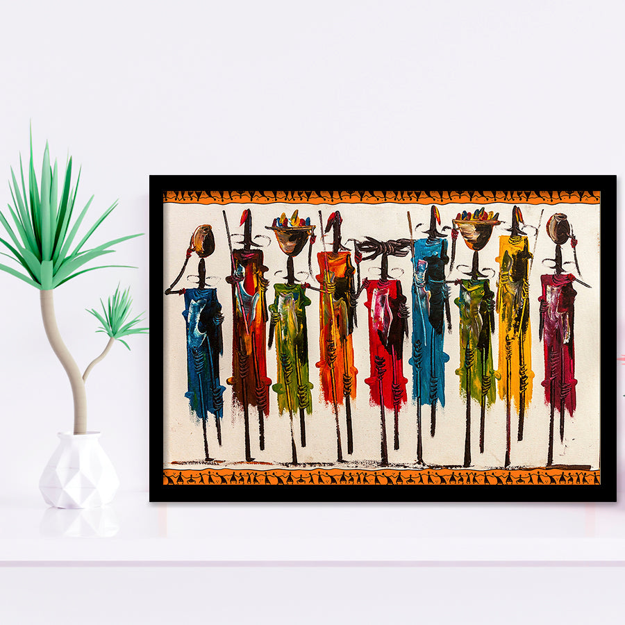 Masai Mara African Framed Art Prints Wall Art Decor, Framed Picture, Home Decor