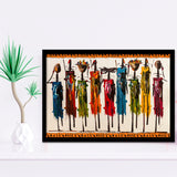 Masai Mara African Framed Art Prints Wall Art Decor, Framed Picture, Home Decor