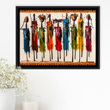 Masai Mara African Framed Canvas Prints Wall Art Decor, Framed Picture, Floating Frame