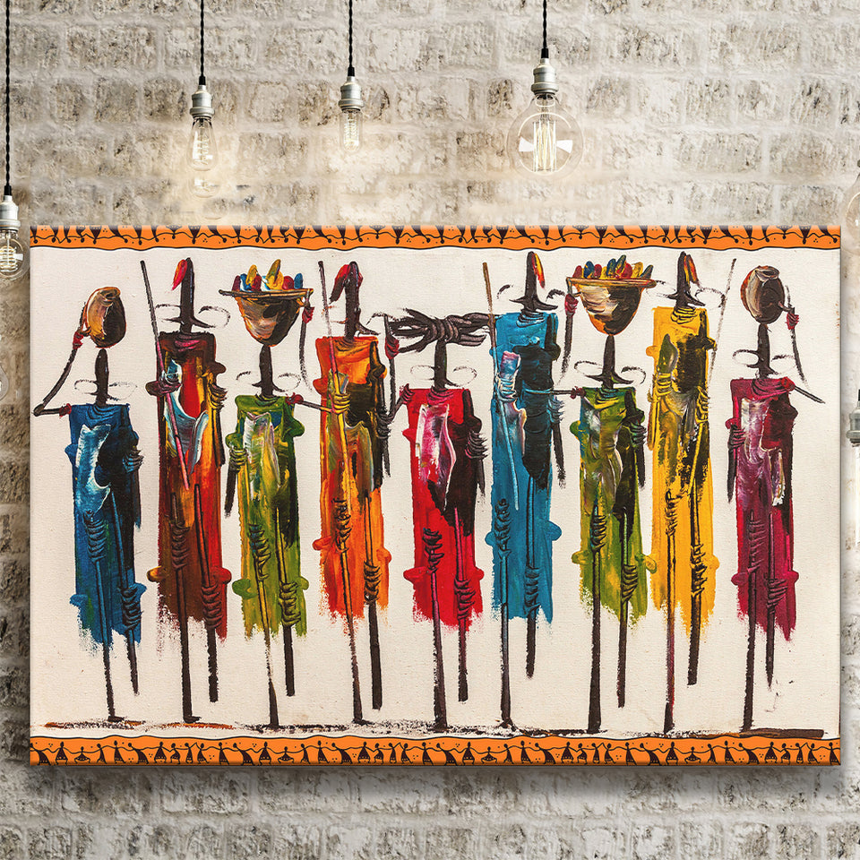 Masai Mara African Canvas Prints Wall Art Decor - Painting Canvas,Home Decor, Ready to Hang