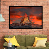 Matterhorn Mountain In Switzerland Framed Art Prints Wall Art Decor, Framed Picture, Home Decor