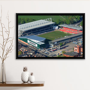Mattioli Woods Welford Road Stadium, Stadium Canvas, Sport Art, Gift for him, Framed Canvas Prints Wall Art Decor, Framed Picture