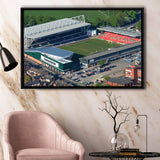Mattioli Woods Welford Road Stadium, Stadium Canvas, Sport Art, Gift for him, Framed Canvas Prints Wall Art Decor, Framed Picture