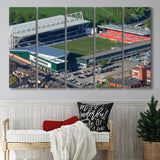 Mattioli Woods Welford Road Stadium, Stadium Canvas, Sport Art, Gift for him, Multi Panels B, Canvas Prints Wall Art Decor