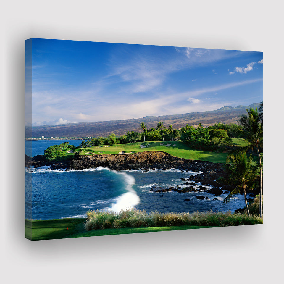 Mauna Kea Golf Course Hole 03, Hawaii, Golf Art Print, Golf Lover, Canvas Prints Wall Art Decor