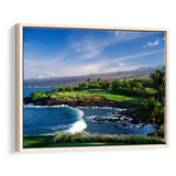 Mauna Kea Golf Course Hole 03, Hawaii, Golf Art Print, Framed Canvas Prints Wall Art Decor, Floating Frame