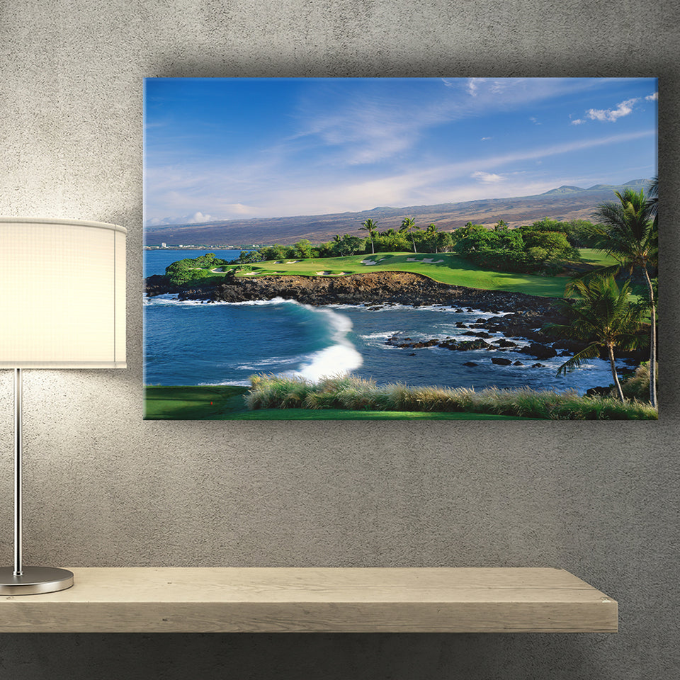 Mauna Kea Golf Course Hole 03, Hawaii, Golf Art Print, Golf Lover, Canvas Prints Wall Art Decor